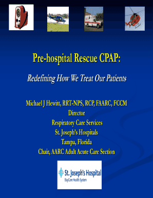 Pre Hospital Rescue CPAP Osrcnw  Form