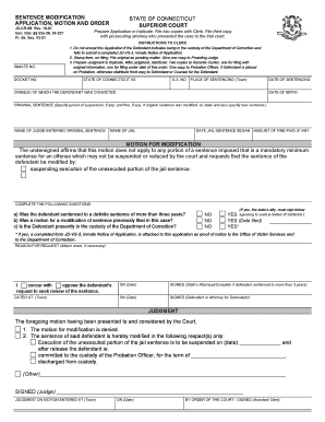  Jd Vs 3 Inmate Notice of Application Form 2001