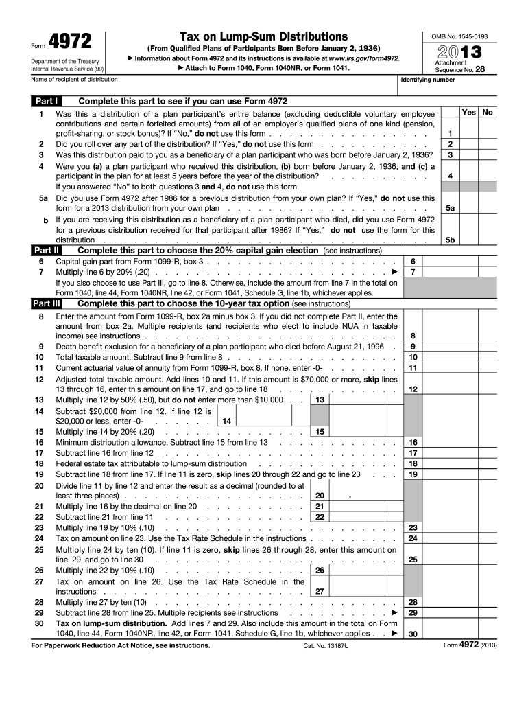  Form 4972 2011