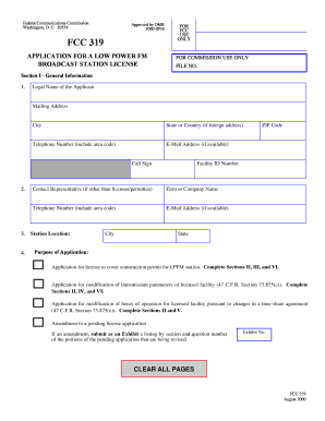 Fcc Form 319