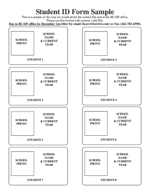  School ID Card Format PDF 2010-2024