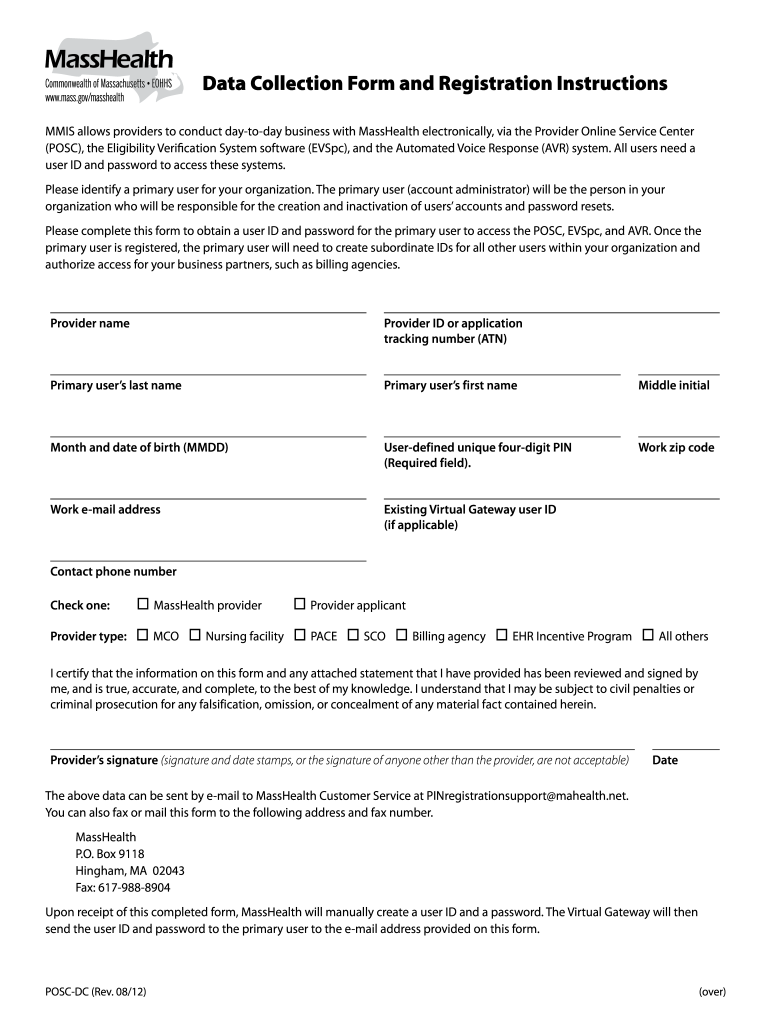 Data Collection Form No No Download Needed Needed