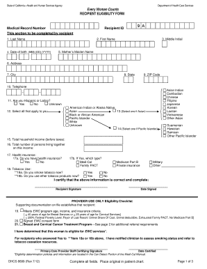 Ewc Form