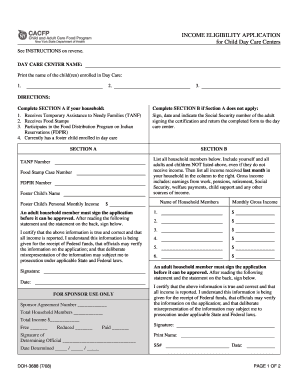 Online Cacfp Enrollment Form