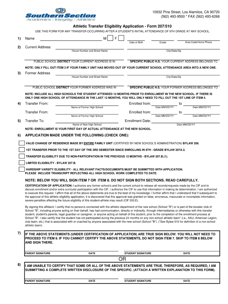 Cif Transfers Forms