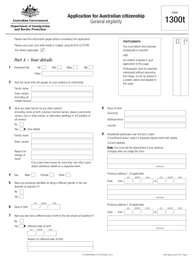 Form 1300t