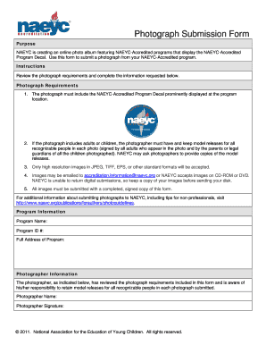 Photograph Submission Form Naeyc