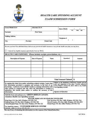 Hcsa Form