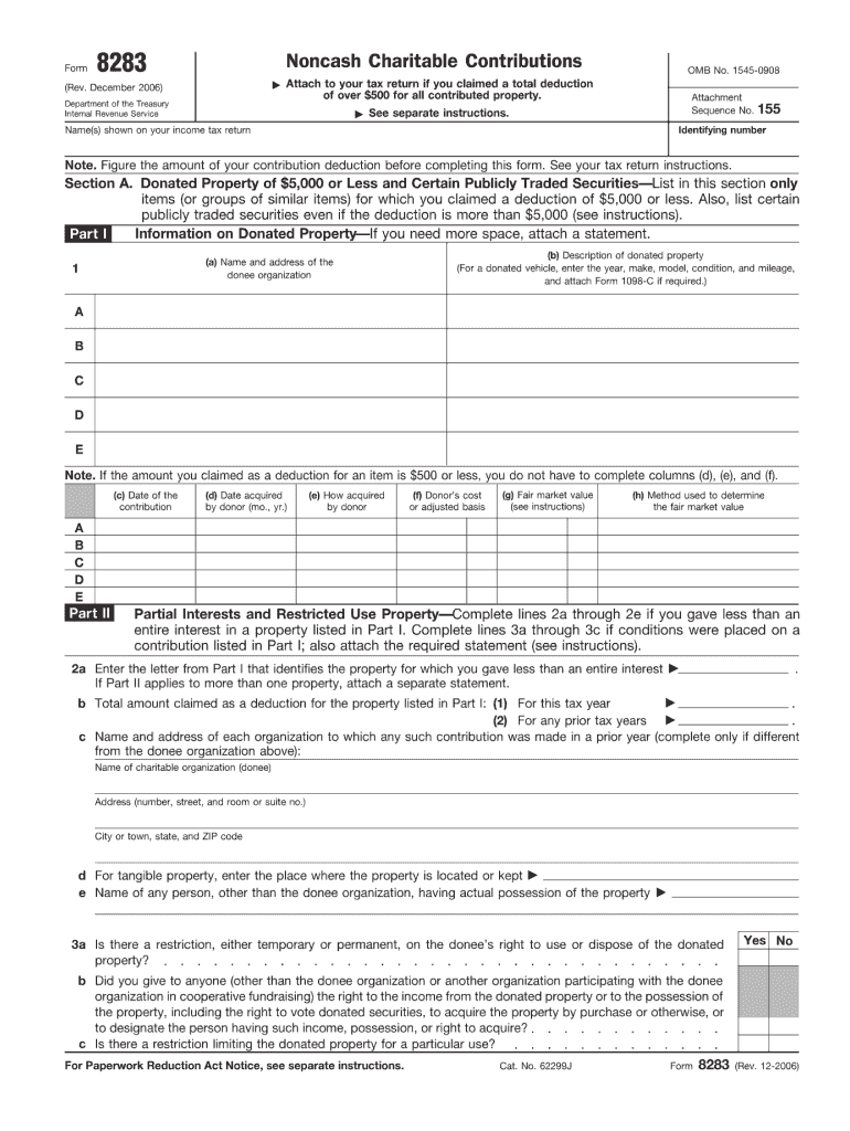 Form 8283 PDF