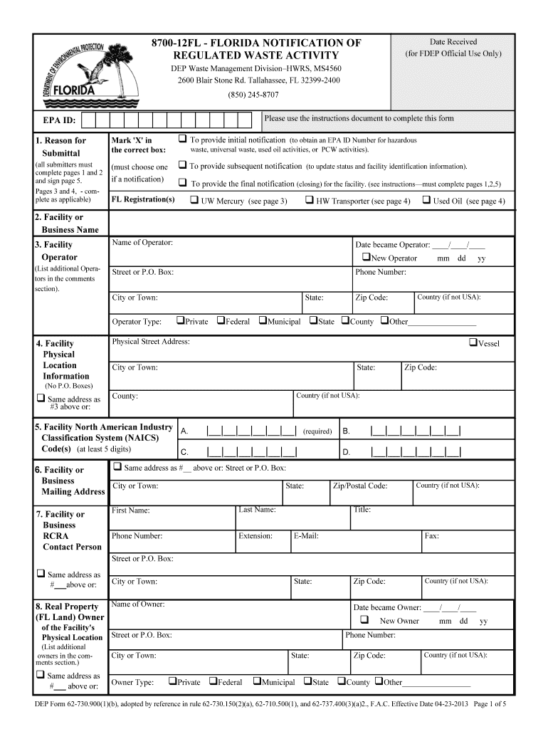  8700 12fl Form Fillable 2013