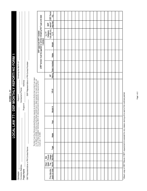 Local Law 77 Form