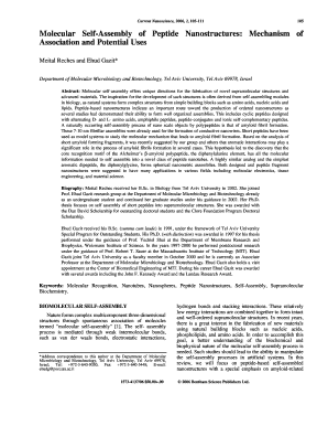 Molecular Self Assembly of Peptide Nanostructures Mechanism of Tau Ac  Form