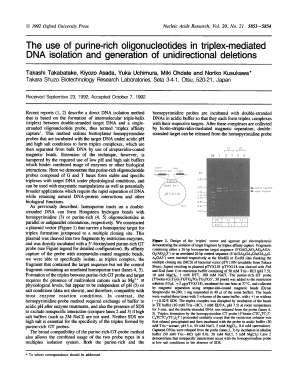 The Use of Purine Rich Oligonucleotides in Triplex Mediated DNA Ncbi Nlm Nih  Form