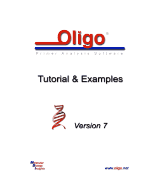 Oligo 7 Download  Form