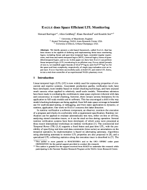 EAGLE Does Space Efficient LTL Monitoring Ti Arc Nasa  Form