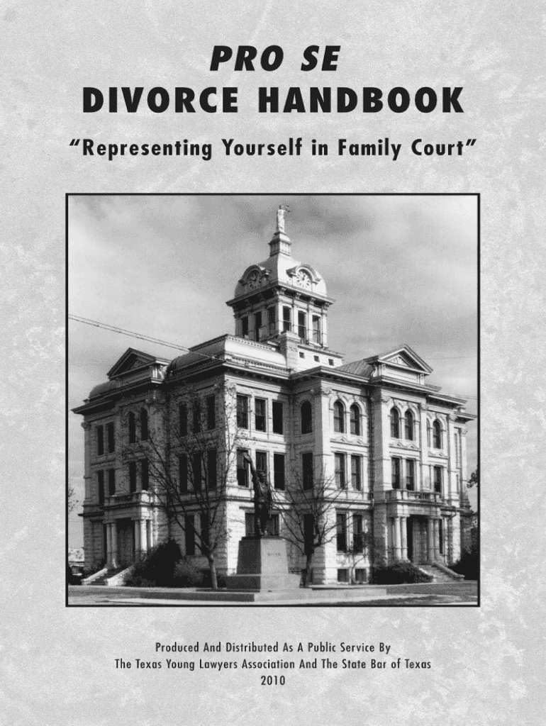 Get and Sign Where Can Get Texas Divorce Handbook 2010 Form