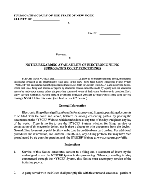 Nys Surrogates Court Fillable Forms