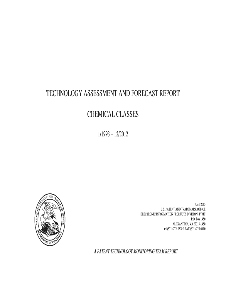 Chemical Classes 12 31  Uspto  Form