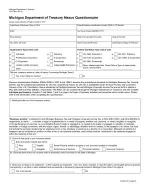 Michigan Form 1353