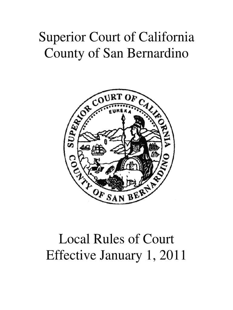 San Bernardino Superior Court PDF Fillable Form