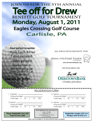  Downloadable Golf Tournament Flyers PDF 2011