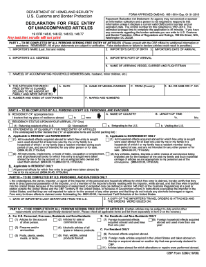 3299 Form Sample