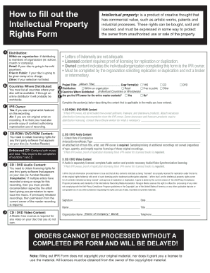 Ipr Form Download