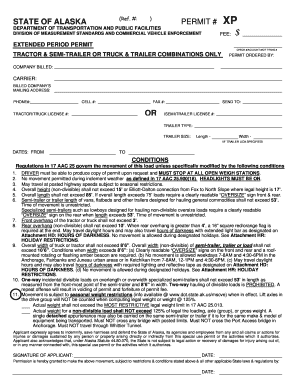 Xp Permit  Form