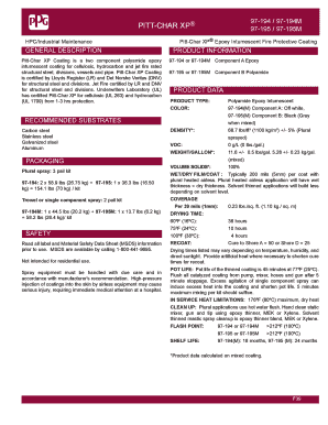 Pitt Char Xp Application Manual  Form