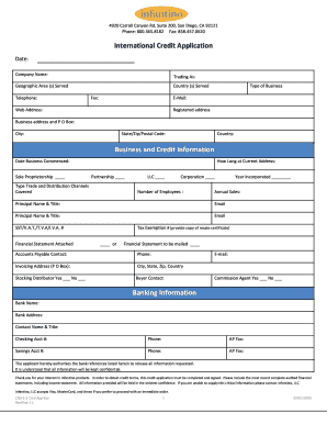 Credit Application Form