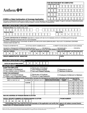 Wisconsin State Continuation Notice  Form