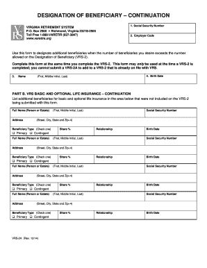  Vrs 2a Continuation Form 2014