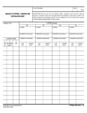 Abstract Sheet Format in Excel