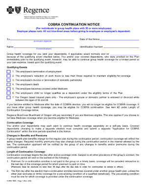 Fillabe Cobra Notices Form