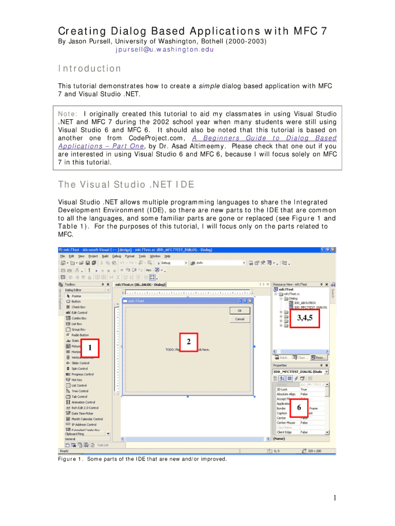 Dialog Based Application for College Form