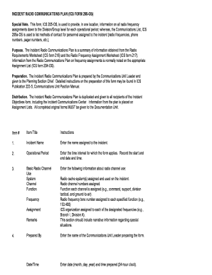 Ics Form 205a