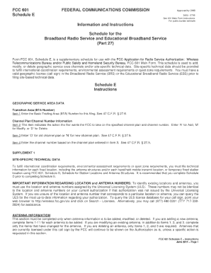 Fcc Form 601 Fillable