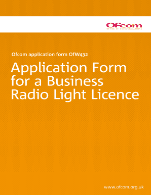 Ofcom Ofw432 Form