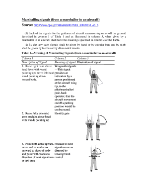 Helicopter Marshalling Signals PDF  Form