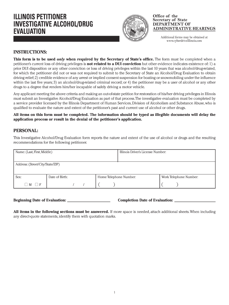 Get and Sign Illinois Evaluation  Form