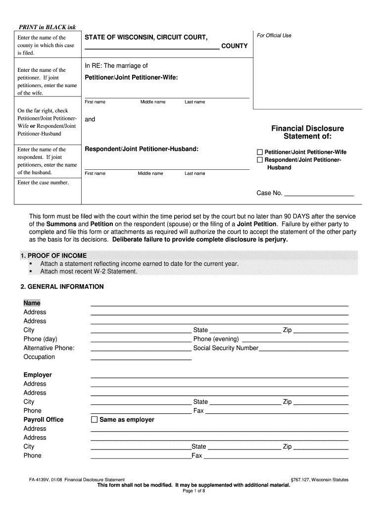 Get and Sign Fa 4139v 2008 Form