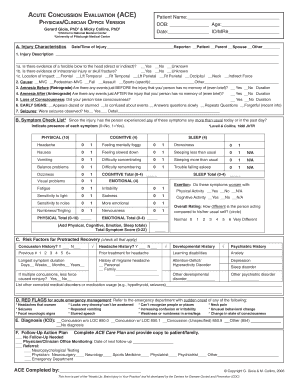 Concussion Form PDF