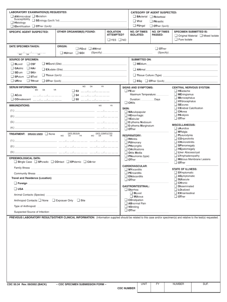  Cdc Form 2002-2024
