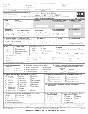 Case Report Form Example