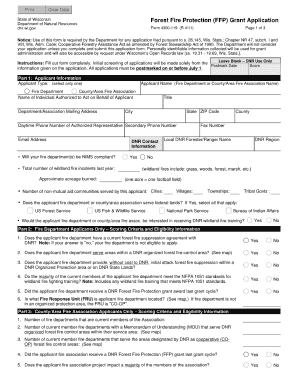 Dnr Ffp Grant  Form