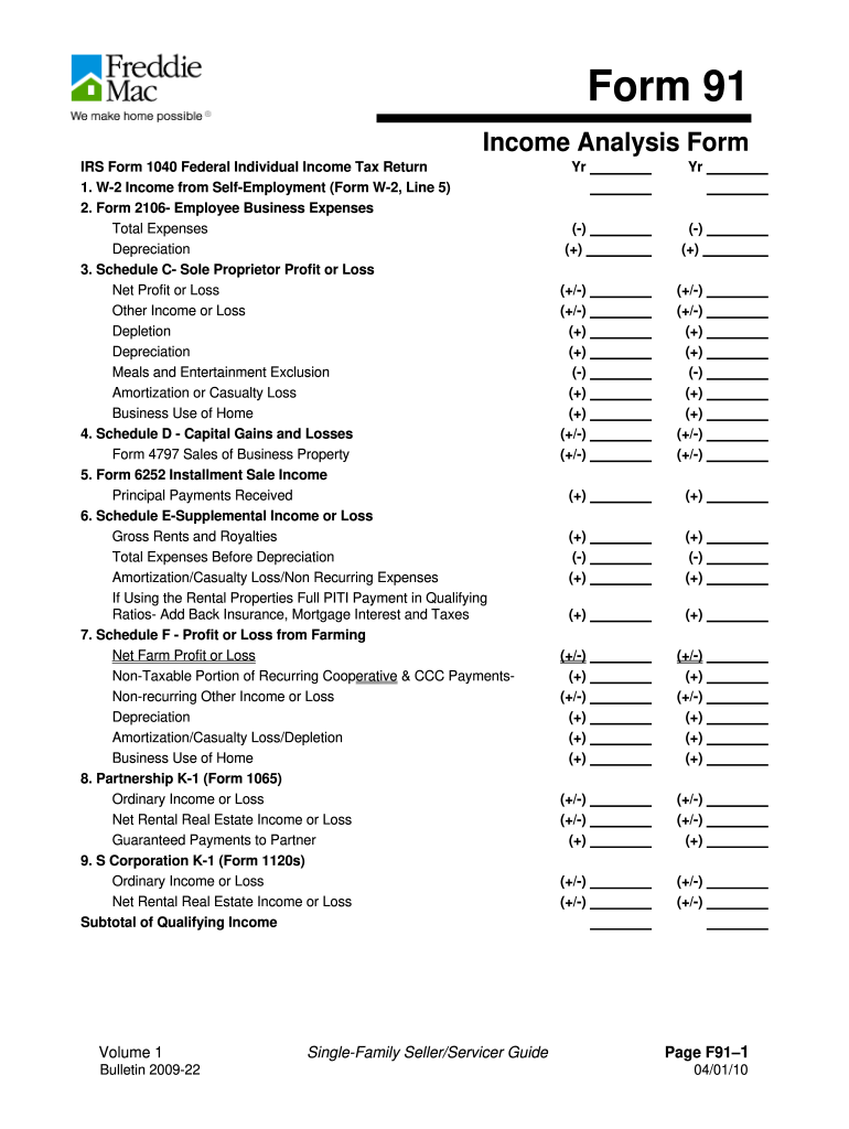  Form 91 2010-2024