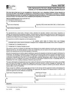 Form 1057sf Freddie Mac Fill Out Form