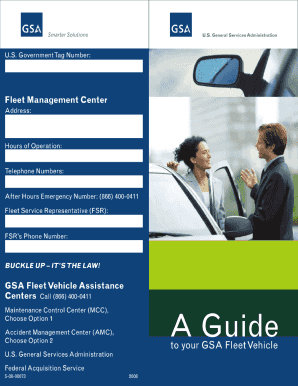 Gsa Form 1627 Proof of Insurance