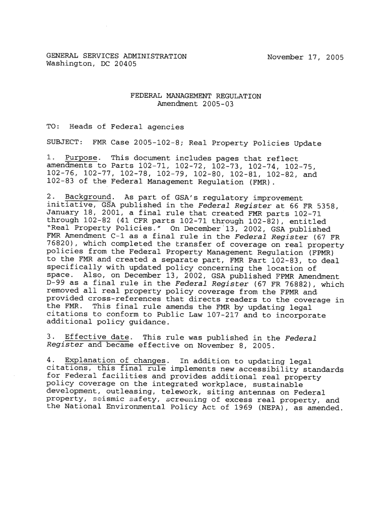 5  What is the Scope and Philosophy of the General Services Administration's GSA Real Property Policies  Gsa  Form