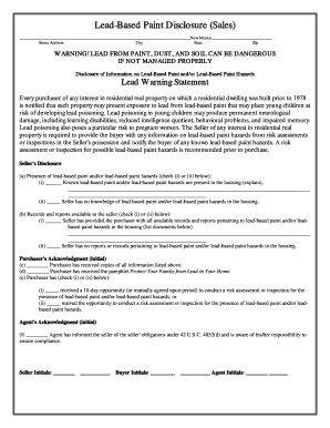 Lead Based Paint Disclosure New Mexico - Fill Out And Sign Printable Pdf Template Signnow